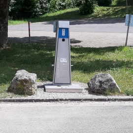 Station-service camping-cars